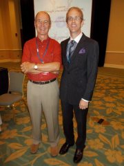 David Kolb and Joseph Sawyer following the opening plenary